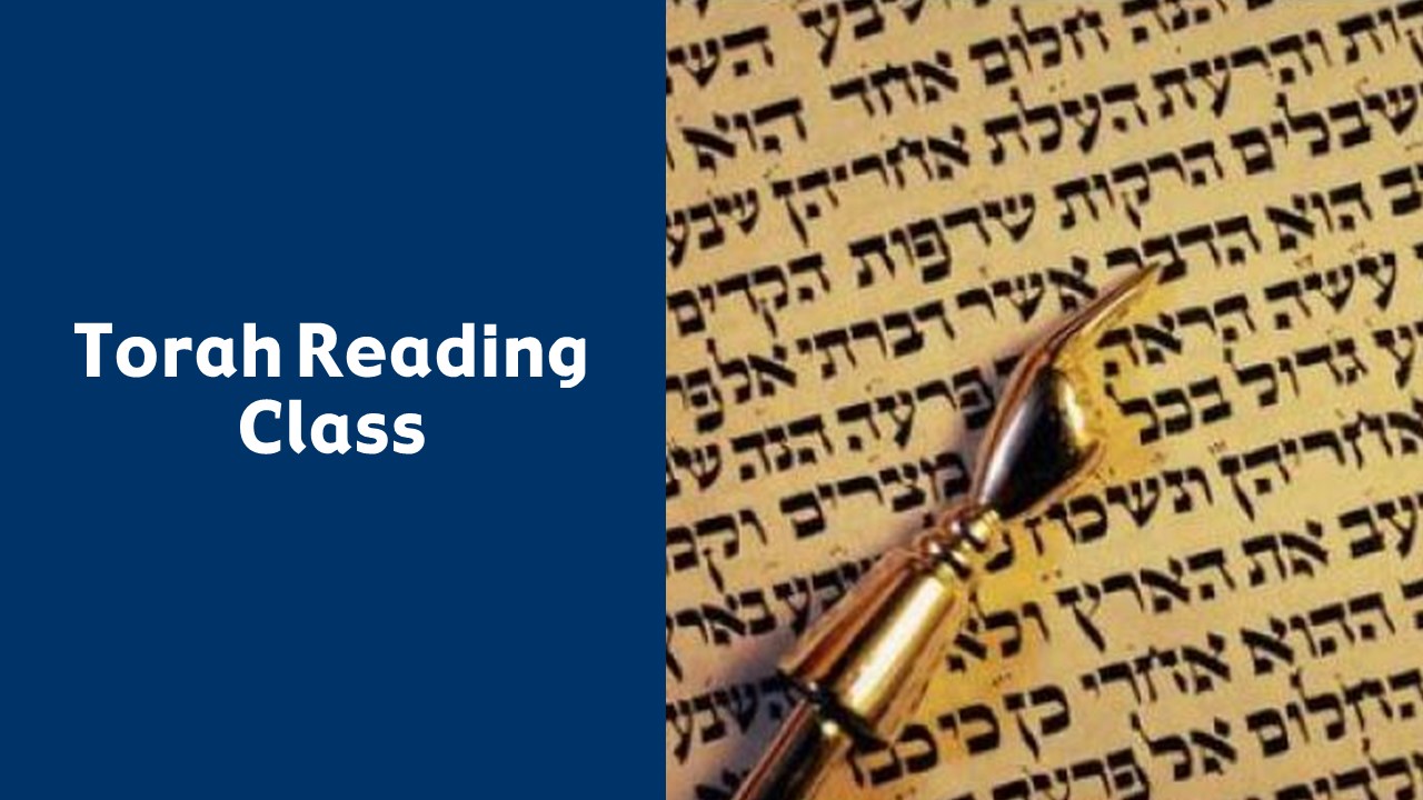Torah Reading Class – Congregation Etz Hayim